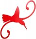 DH7HR - Decorative Hook - Hummingbird - Red