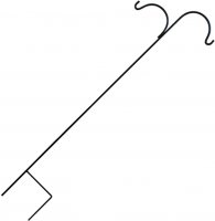 (image for) D580B **SHIPS ON PALLETS ONLY** Heavy Duty Double Arm Staff