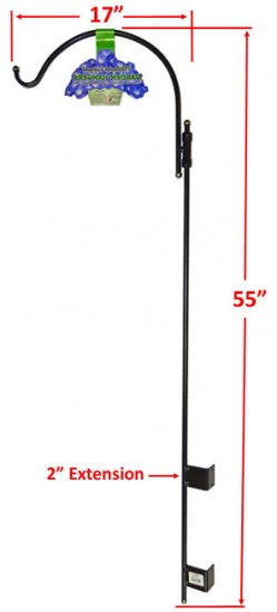 (image for) RB2SC - Platinum Cap Screw Mount Single Arm Deck Hanger Adj