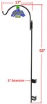 (image for) RB2SC - Platinum Cap Screw Mount Single Arm Deck Hanger Adj