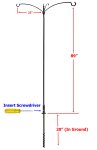 (image for) ERNTRIO - Extended Reach 3 Arm Pole Top - USA