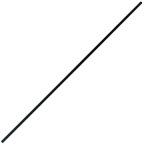 FP1NF - 80" Feeder Pole 1" Diameter