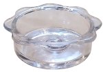 (image for) CLFPLWD Clear Glass Double Dish Step In Pole