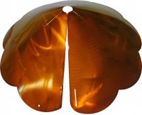 (image for) SB8SEC - Cone Scalloped Edge Squirrel Baffle Copper Tint (USA)