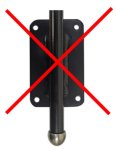(image for) RB2SC - Platinum Cap Screw Mount Single Arm Deck Hanger Adj