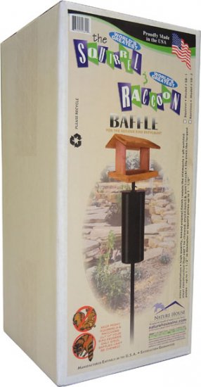 (image for) SB1 - Flat Top Squirrel Baffle / Squirrel Guard (USA made) Boxed