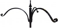 (image for) LMTRIO - Decorative Hand Forged 3 Arm Pole Top Hanger