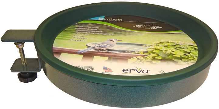 (image for) BA1G - Bird Bath - Clamp Mount - Green