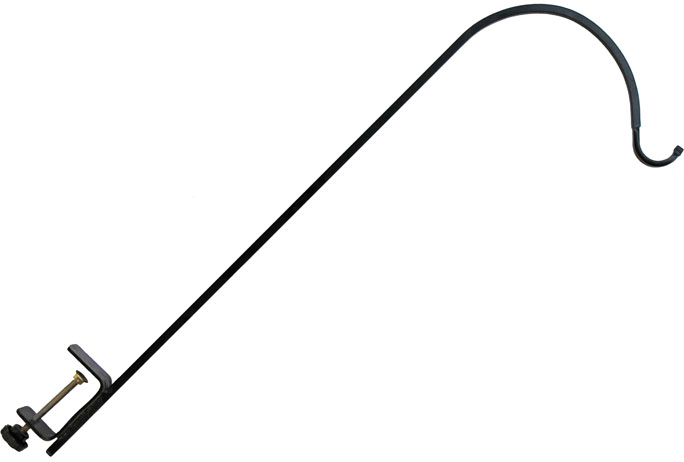 (image for) RT2CL - Wrought Iron Clamp-On Single Arm Deck Hanger